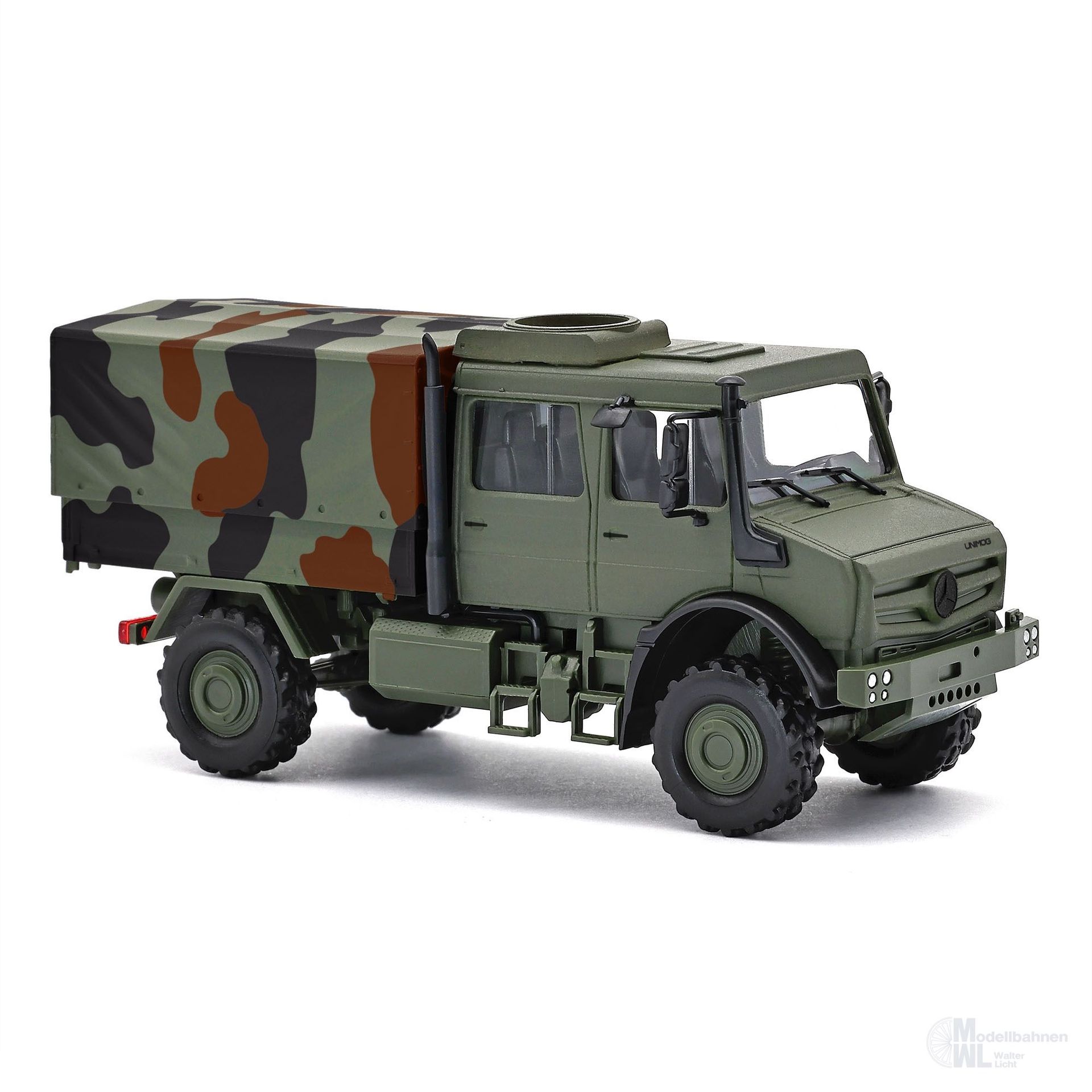Busch 51087 - Unimog U5023 Militär Doppelkabine Baujahr 2014 H0 1:87