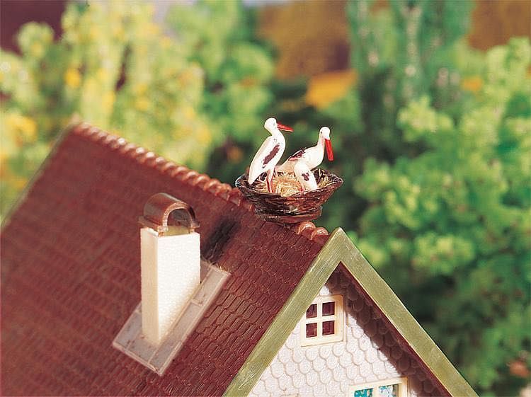 Faller 130280 - Haus Mit Storchennest H0 1:87