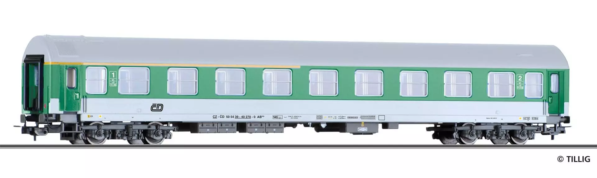 Tillig 74957 - Personenwagen CD Ep.V 1./2.Kl. AB 350 Typ Y H0/GL