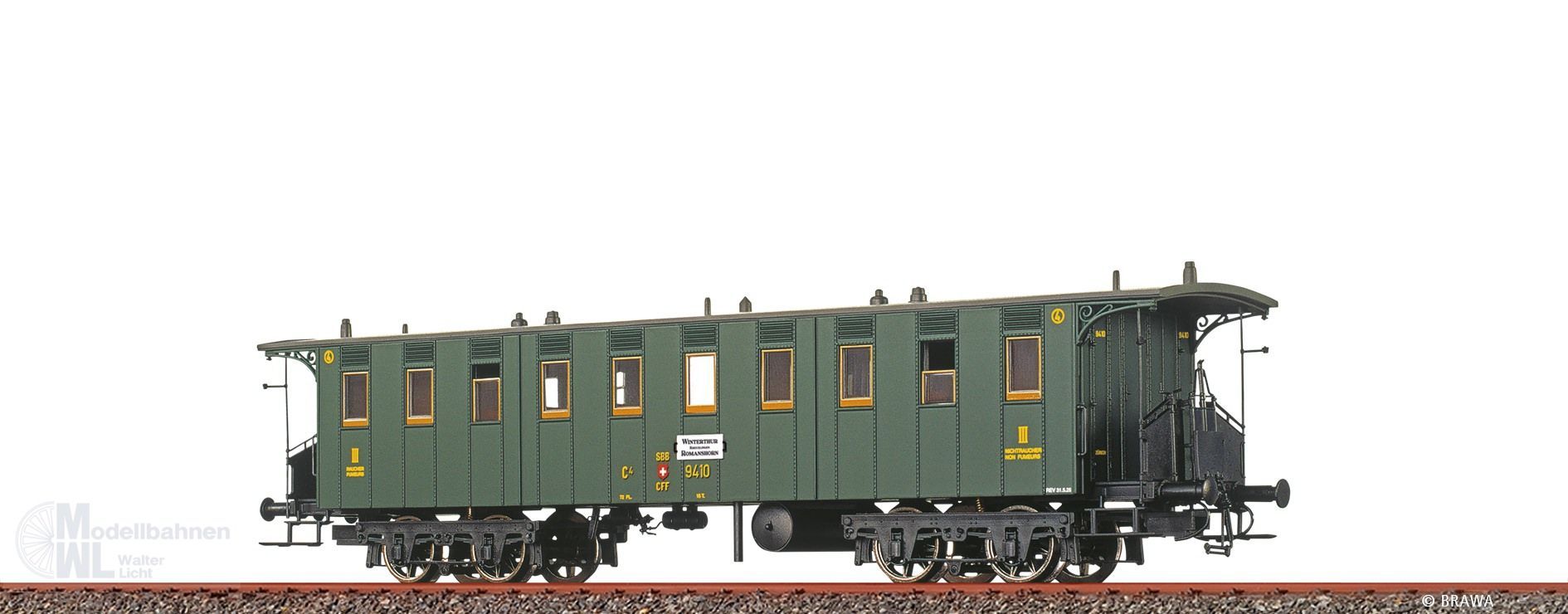 Brawa 45716 - Personenwagen SBB Ep.II C4 9410 H0/GL Brawa 45716 - Personenwagen SBB Ep.II C4 9410 H0/GL