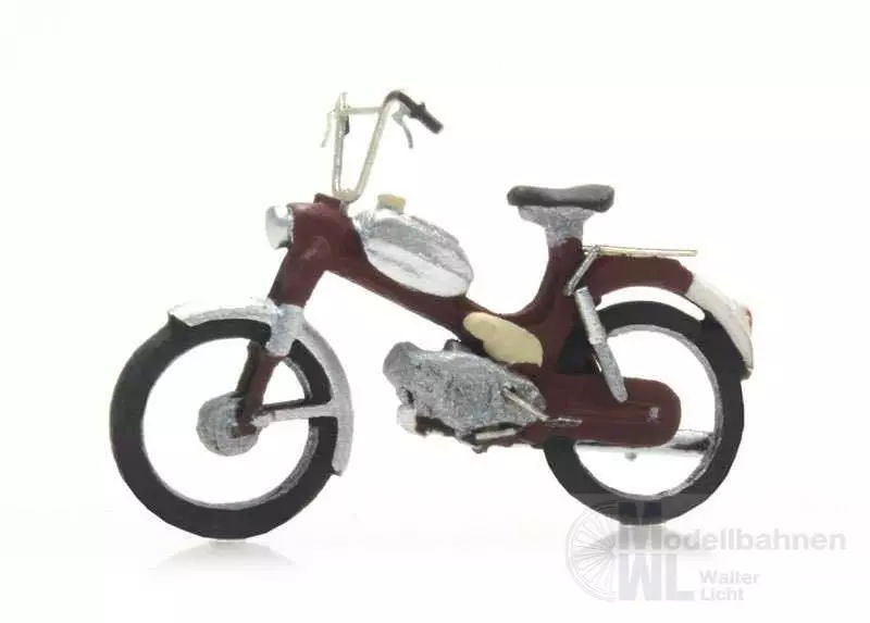 ARTITEC b.v. 387266 - Motorfahrrad: Puch rot H0 1:87