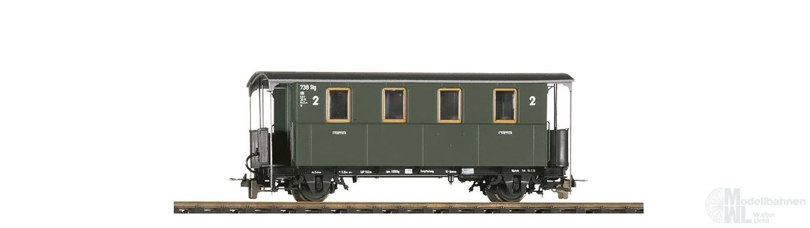 Bemo 3003820 - Personenwagen DB Ep.III KBi 740 2.Kl. H0e