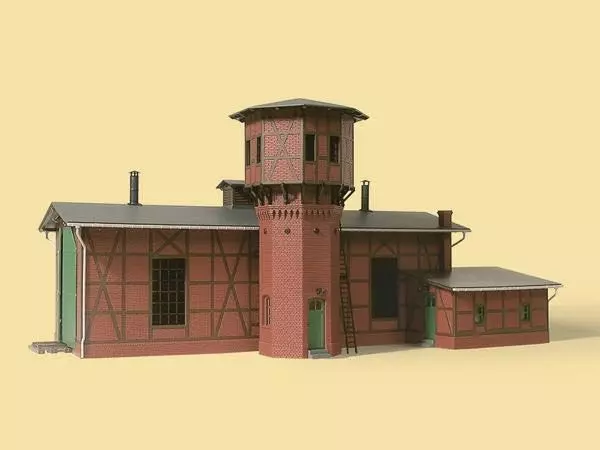 Auhagen 11400 - Lokschuppen mit Wasserturm H0 1:87