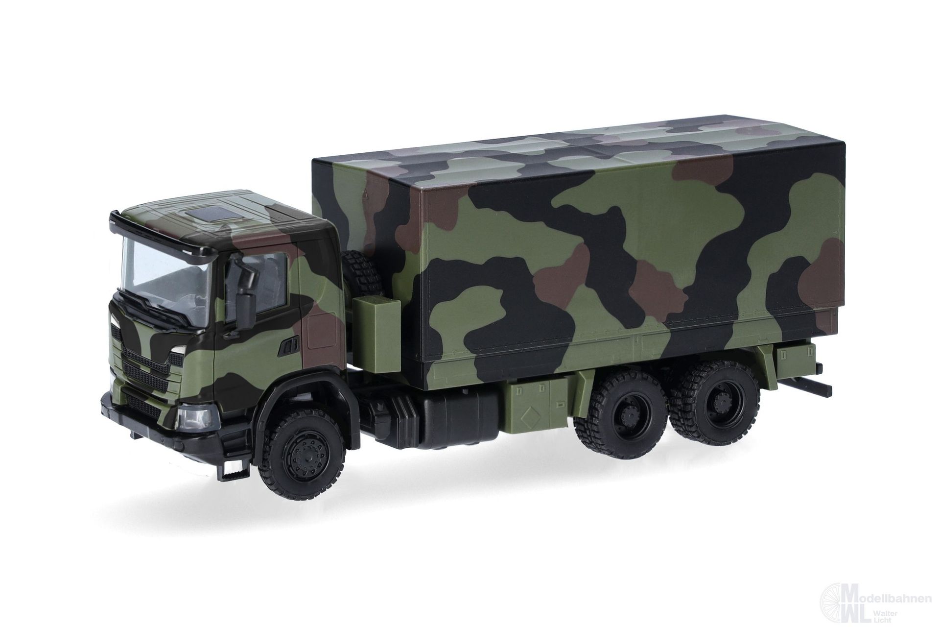 Herpa 747363 - Scania XT17 Pritsche-Plane LKW Bundeswehr H0 1:87