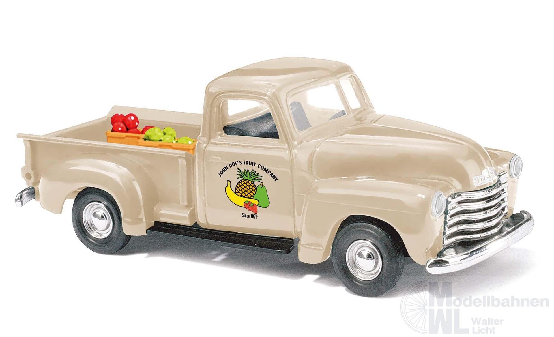 Busch 48245 - Chevrolet Pick-Up 1950 Fruit Company mit Obstladung H0 1:87 Busch 48245 - Chevrolet Pick-Up 1950 Fruit Company mit Obstladung H0 1:87