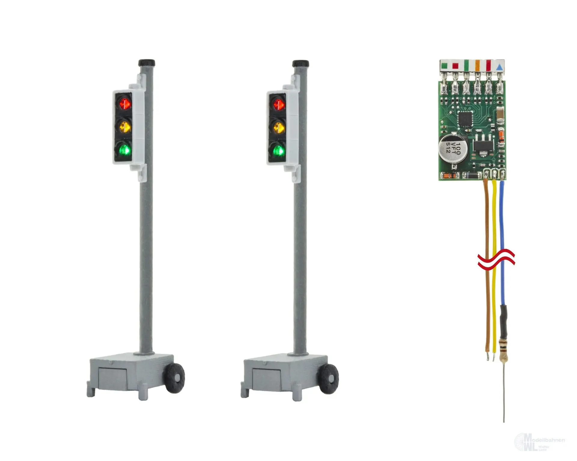 Viessmann 5099 - Baustellen- /Verkehrsampel 2 Stück H0 1:87