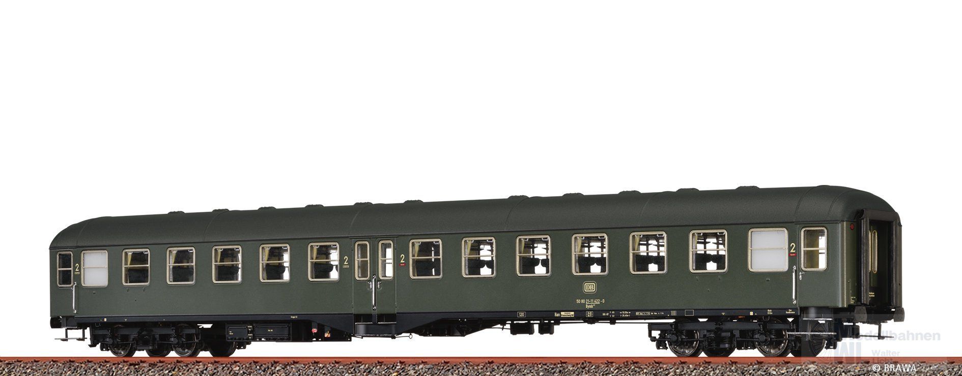 Brawa 58050 - Personenwagen DB Ep.IV Bymb421 H0/GL Basic+ LED Brawa 58050 - Personenwagen DB Ep.IV Bymb421 H0/GL Basic+ LED