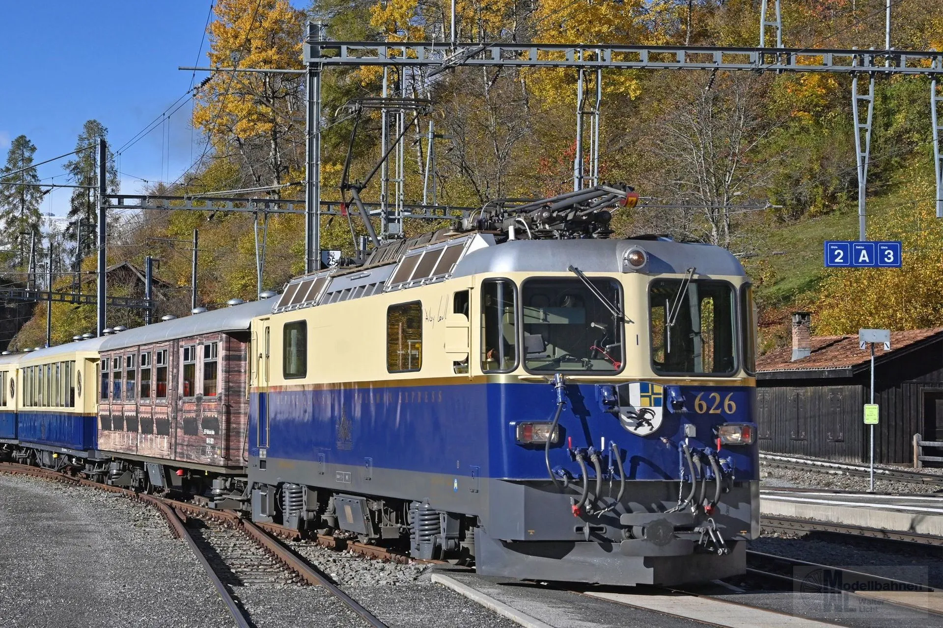 Bemo 1358176 - E-Lok Ge 4/4 II 626 RhB Ep.VI Alpine Classic Pullmann Express H0m Sound