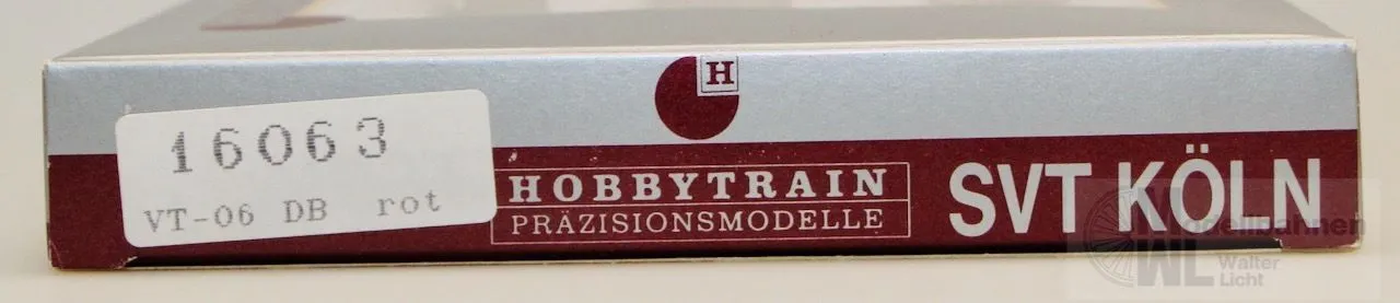 Hobbytrain 16063 - HOBBYTRAIN - Akku-Triebwagen VT 06 DB Ep.III rot 3.tlg. N 1:160