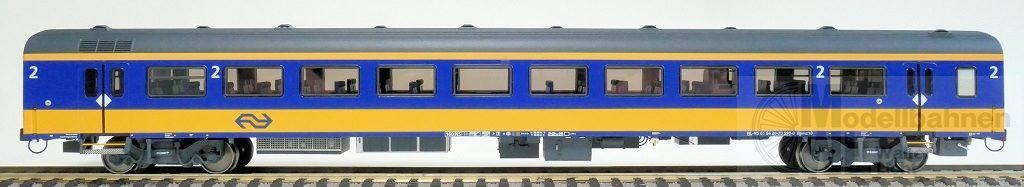 Exact Train 11017 - Personenwagen ICRm Bpmz10 gelb/blau H0/GL