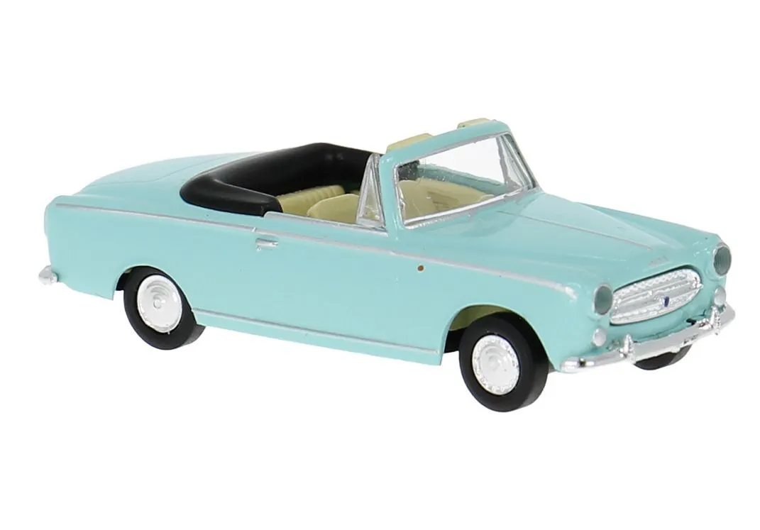 Brekina 29165 - Peugeot 403 Cabrio in pastellblau H0 1:87