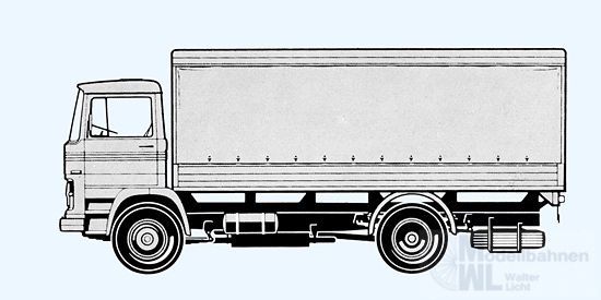Preiser 31320 - Lastkraftwagen Mercedes-Benz LP 1113 H0 1:87