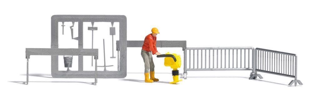 Busch 7803 - A-Set:Stampfer mit Figur H0 1:87