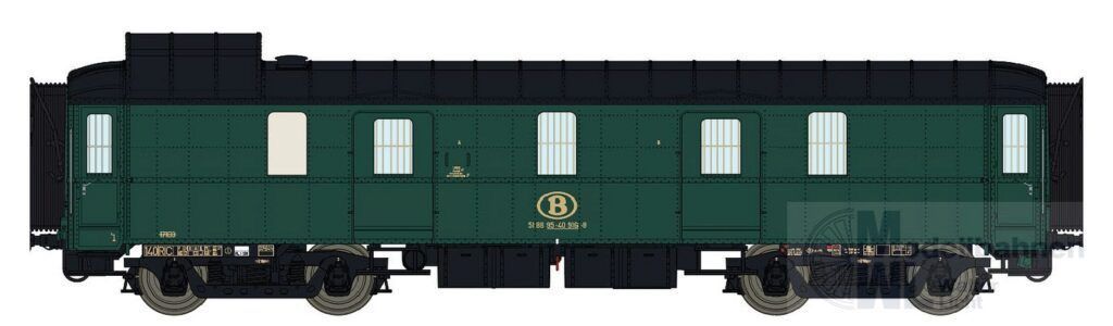 LS Models 92996 - Packwagen Ds SNCB Ep.IV RIC H0/GL