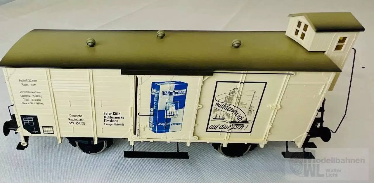 Märklin 85837.1 - MÄRKLIN - Güterwagen gedeckt DRG Ep.II Köln Flocken  Spur 1