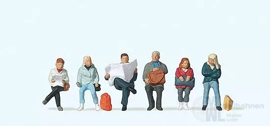 Preiser 10412 - Sitzende Reisende H0 1:87