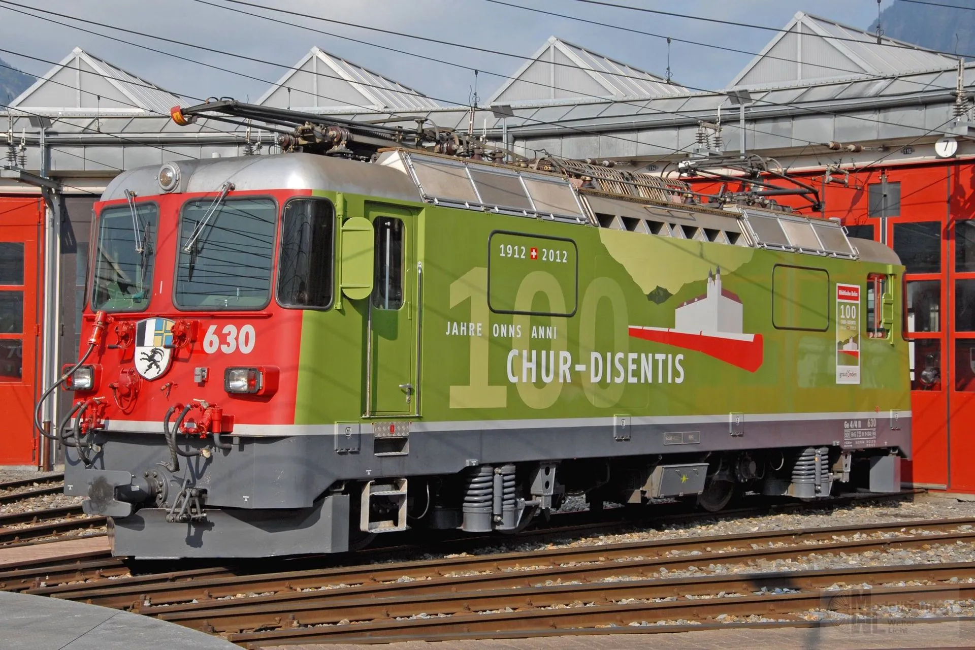 Bemo 9358140 - E-Lok Ge 4/4 II 630 RhB Ep.VI 100 Jahre Chur 0m Sound