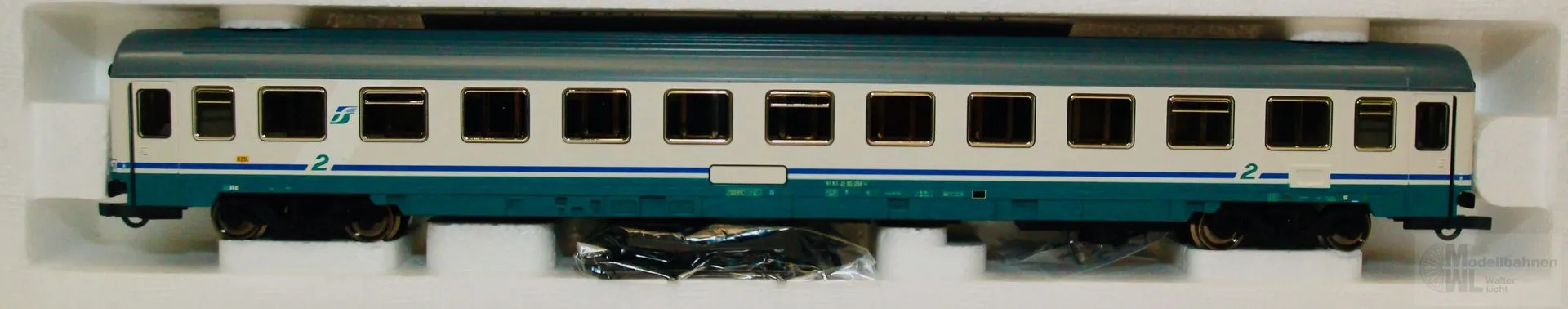 Roco 45219 - Roco - Eurofimawagen FS 2.Kl. türkis/grau H0/GL