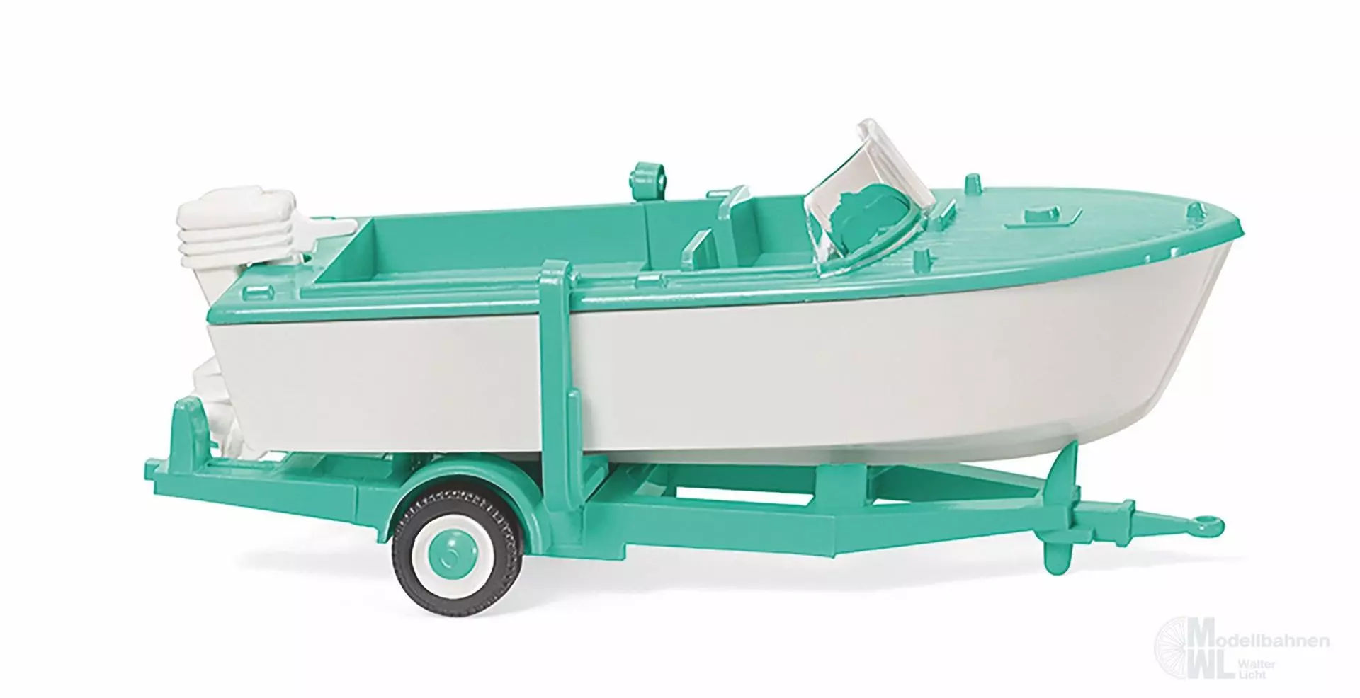 Wiking 009503 - Motorboot auf Anhänger Art H0 1:87