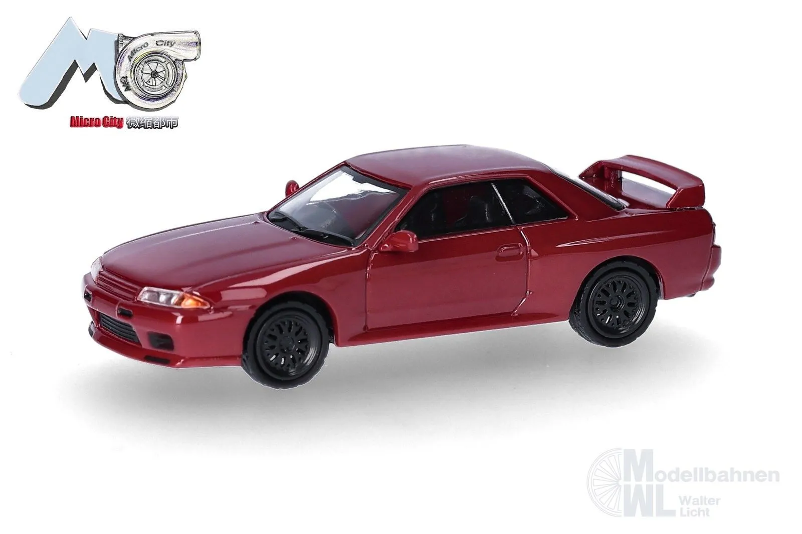 Herpa 87MC000093 - Nissan Skyline GTR32 weinrot H0 1:87