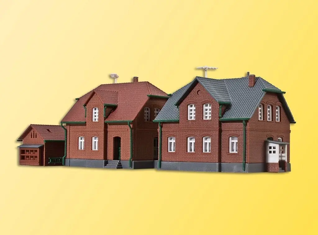 Kibri 36784 - 2 Werkswohnhäuser und 1 Nebengebäude Z 1:220