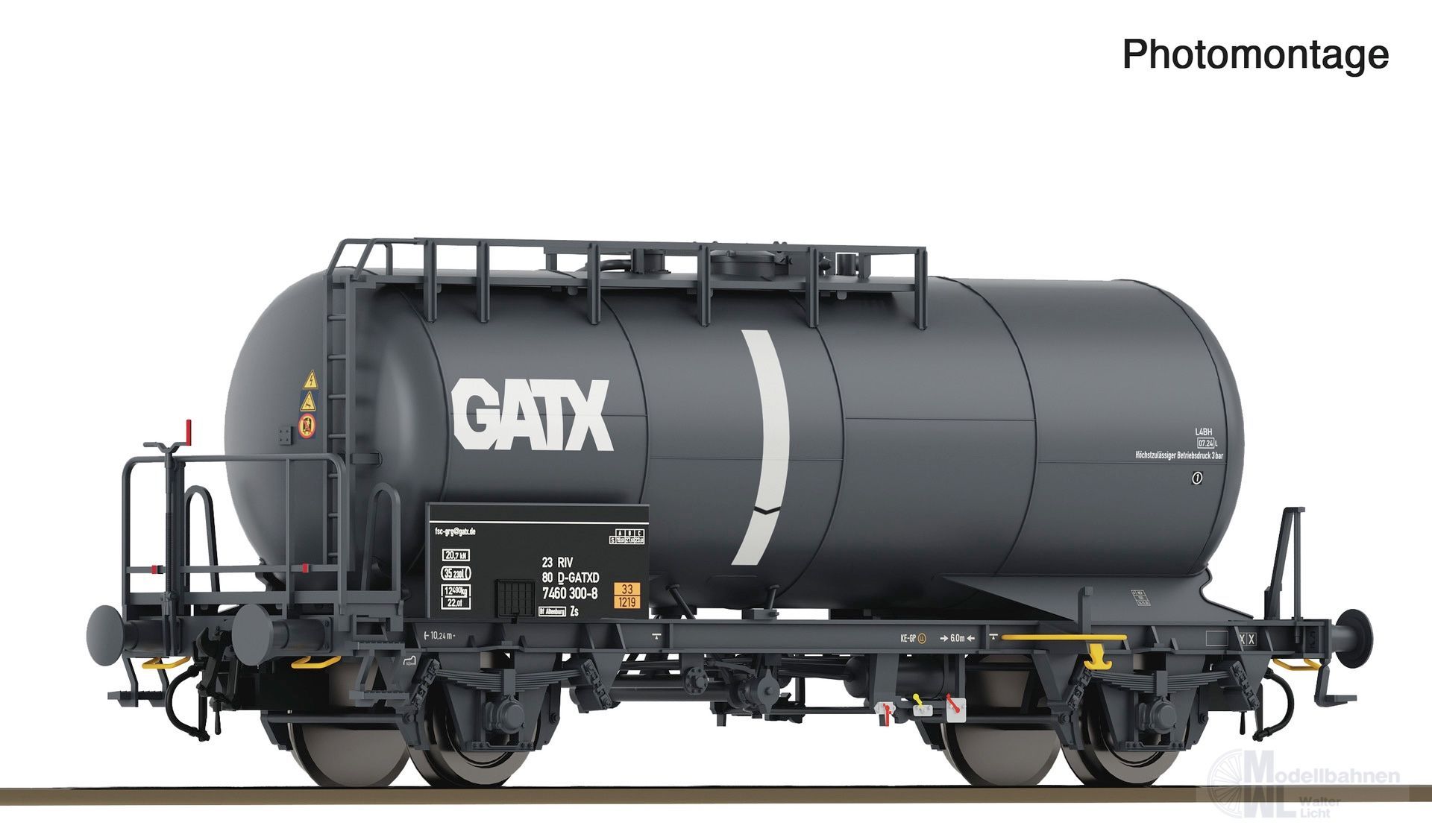 Roco 6600247 - Chemiekesselwagen GATX Ep.V/VI H0/GL