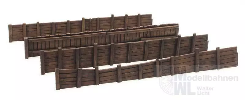 ARTITEC b.v. 10333 - Kaimauer aus Holz BAUSATZ H0 1:87