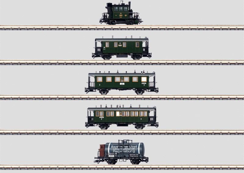 66b1f7582746460b0d225c51a1072a211434538656 Märklin 26834 - MÄRKLIN - Zugpackung Walhalla K.Bay.Sts.B. Ep.I 5.tlg. H0/WS Sound