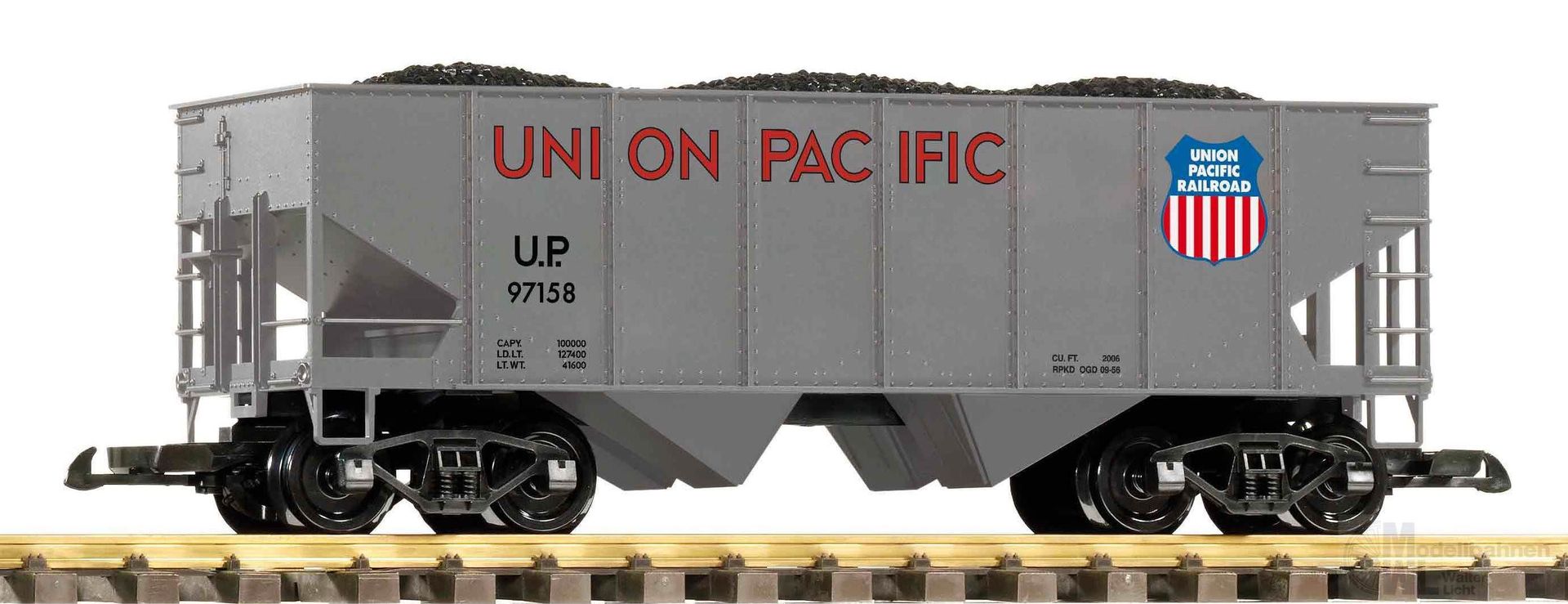 Piko 38960 - Schüttgutwagen UP mit Kohleladung SPUR G 1:22,5