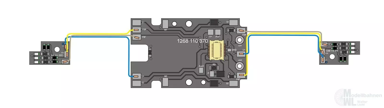 Bemo 5168370 - Umbausatz LED/ Next18 1268 H0m