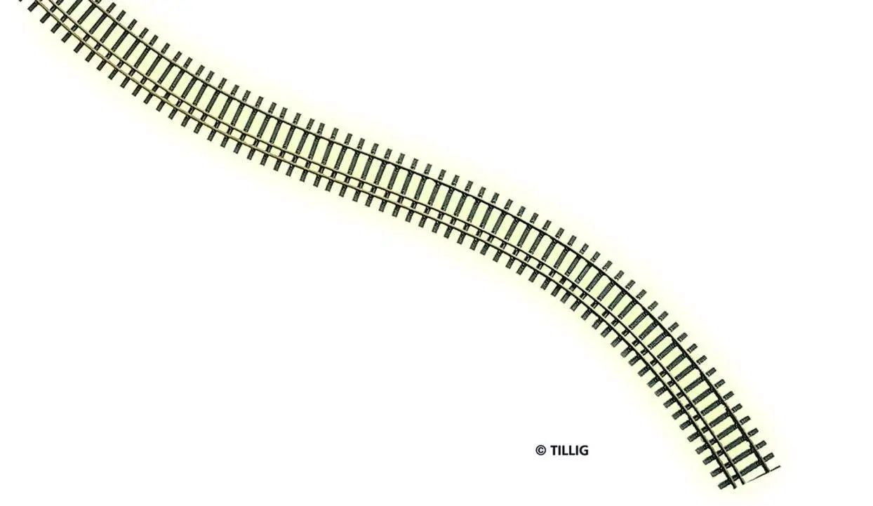 Tillig 85127 - Dreischienen-Flexgleis H0-H0m gerade Länge 680 mm