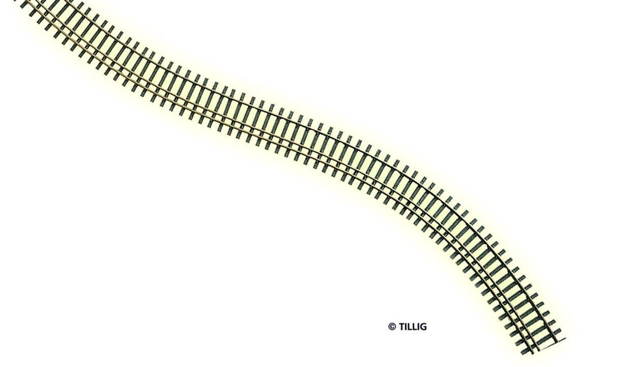 Tillig 85127 - Dreischienen-Flexgleis H0-H0m gerade Länge 680 mm