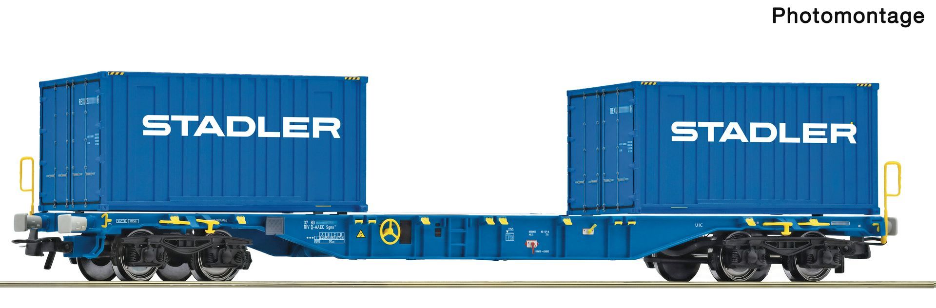 Roco 6600500 - Containertragwagen Stadler Rail Ep.VI H0/GL