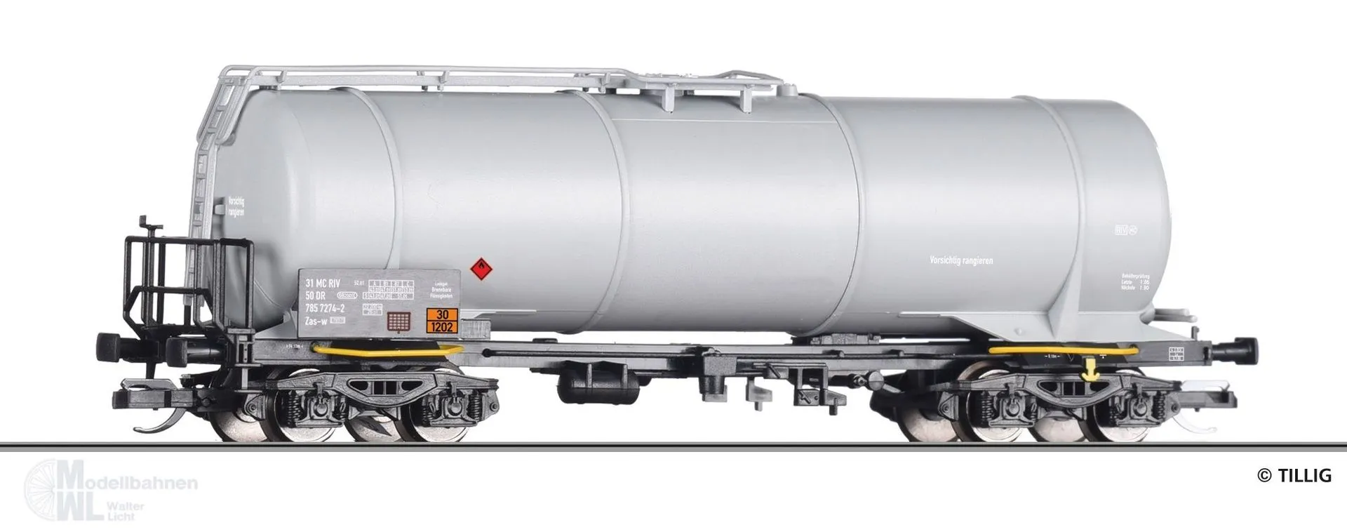 Tillig 18507 - Kesselwagen DR Ep.IV Zas-w TT 1:120