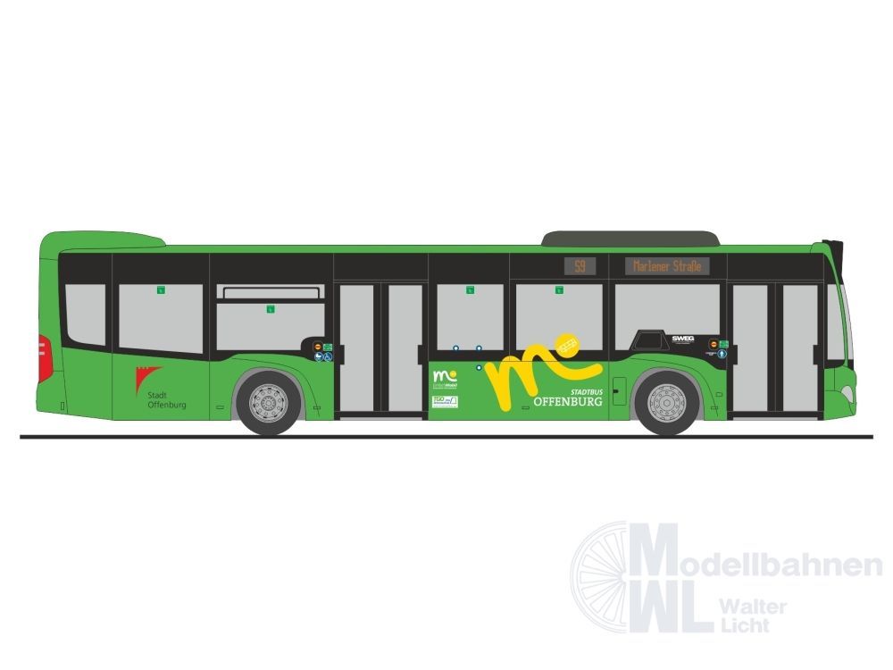Rietze 73523 - Mercedes-Benz Citaro ´15 Stadtbus Offenburg H0 1:87
