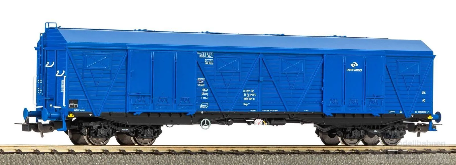 Piko 58476 - Güterwagen ged. PKP Ep.VI 401Ka blau H0/GL