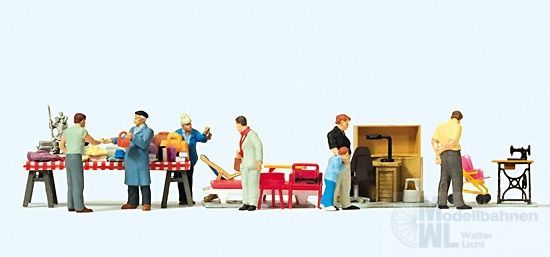 Preiser 10623 - Flohmarkt (4) H0 1:87