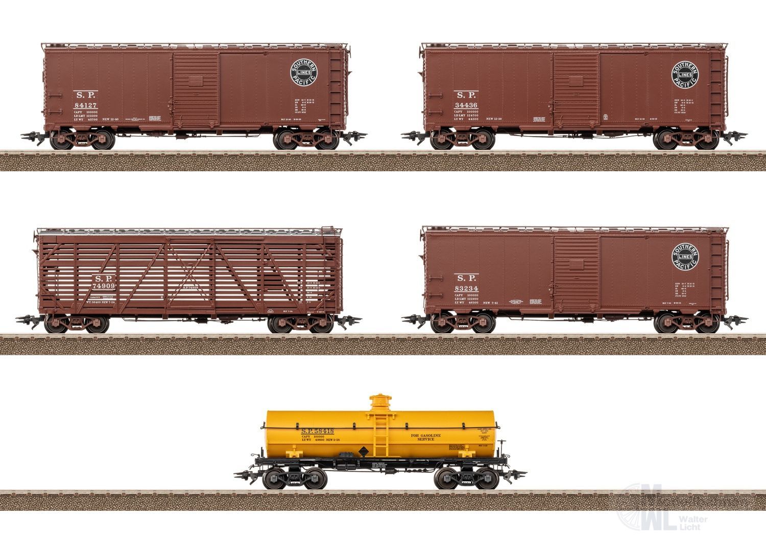 Trix 24915 - Güterwagen Set US 5-Wagen H0/GL