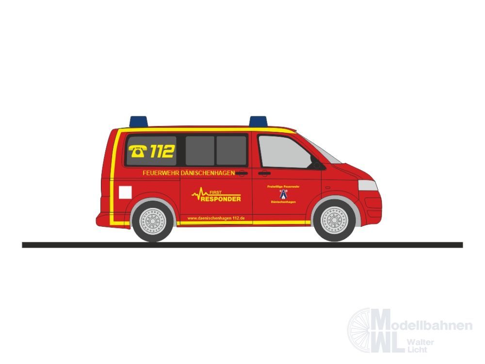 Rietze 53467 - Volkswagen T5 ´10 FW Dänischenhagen H0 1:87