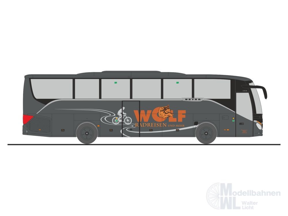 Rietze 77939 - Setra S 515 HD Wolf Radreisen, Eslarn H0 1:87