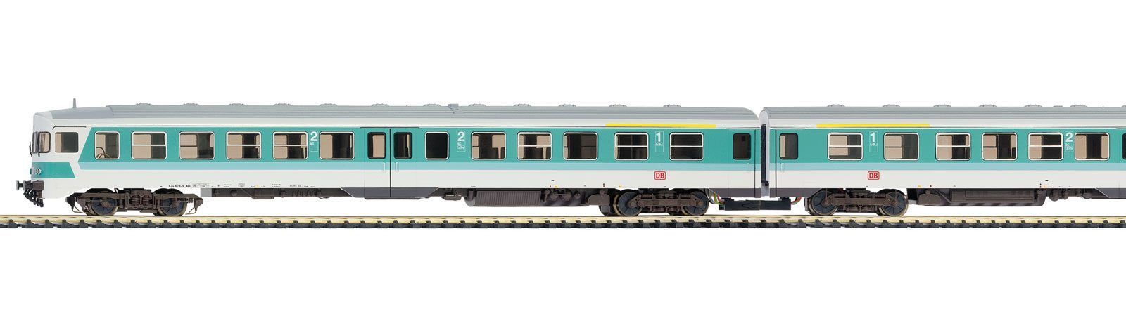 Bemo 1620830 - Triebwagen BR 624 DB Ep.V mintgrün H0/GL