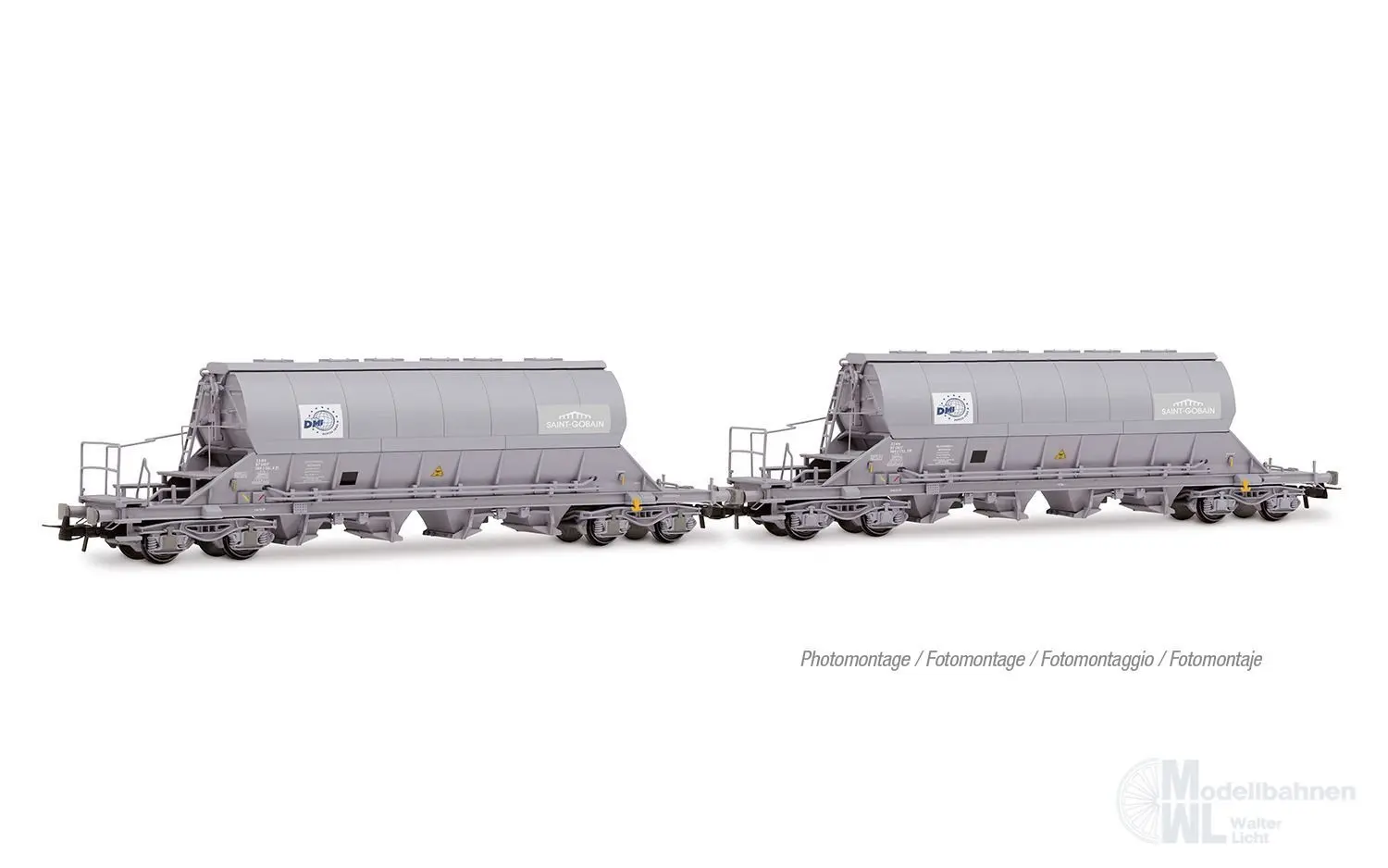 Jouef 6306 - Schwenkdachwagen Set SNCF Ep.V 2.tlg. DMI H0/GL