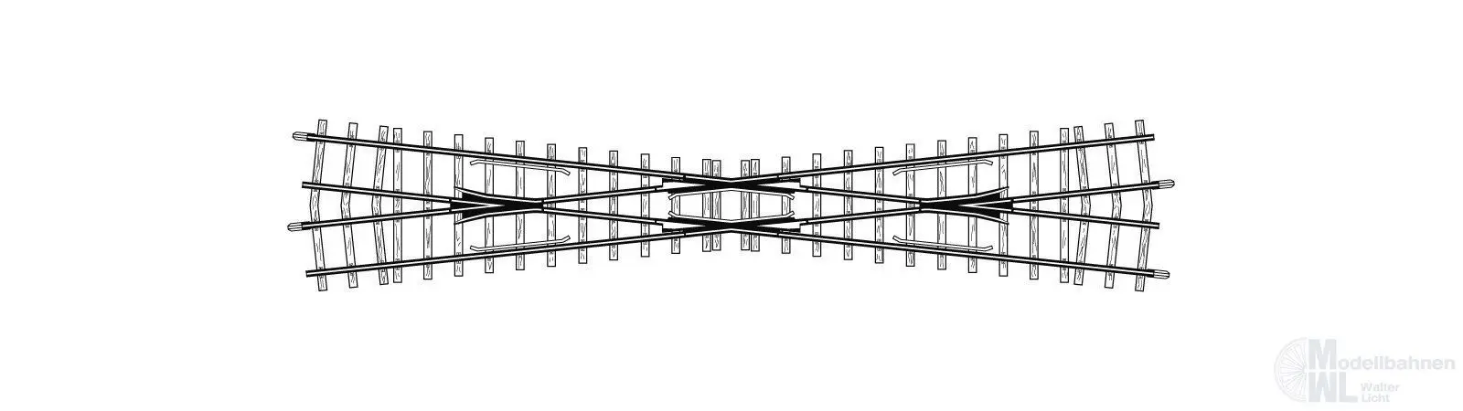 Bemo 4218000 - Kreuzung 12° 220 mm H0m