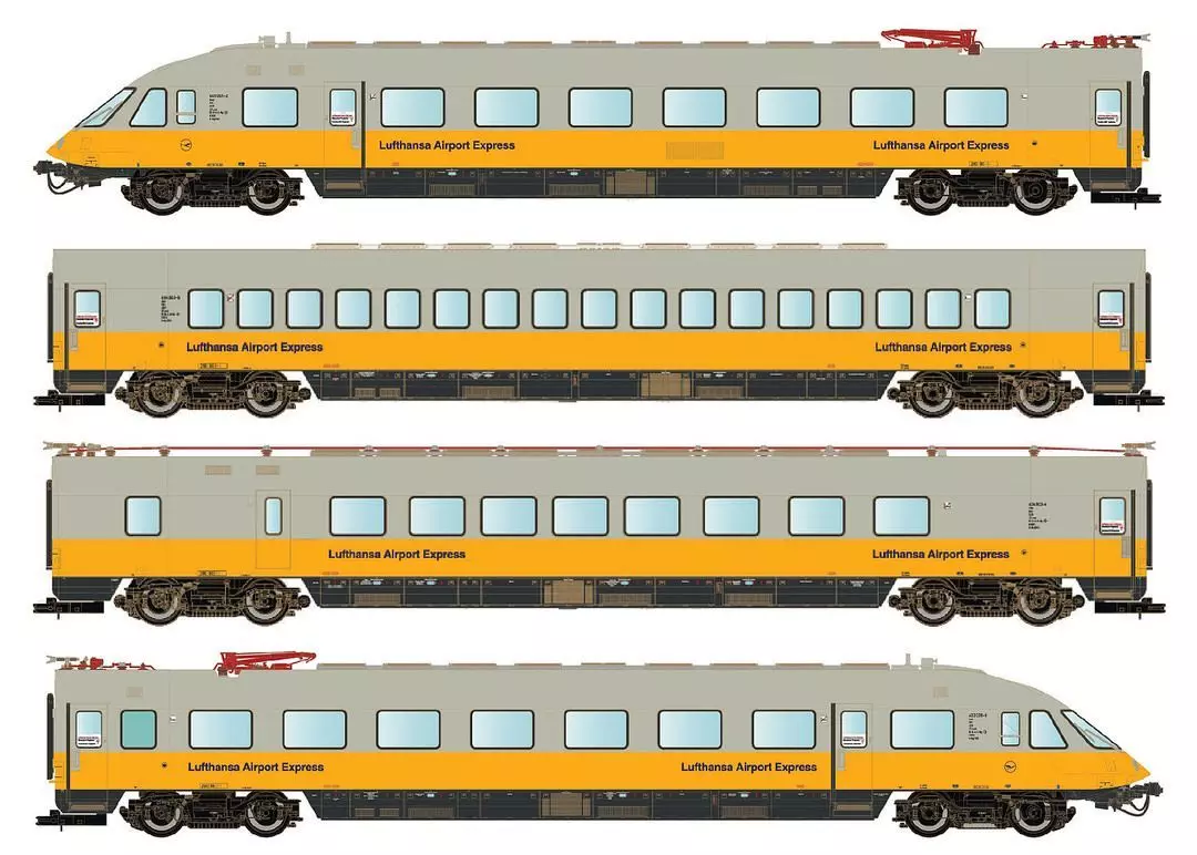 LS Models  - Triebzug ET 403 DB Lufthansa Ep.IV 4-tlg. H0/WS Sound