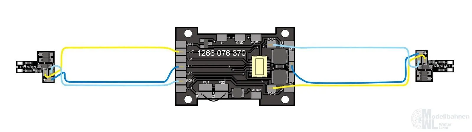 Bemo 5166370 - Umbausatz LED Stirnlicht 1266 H0m
