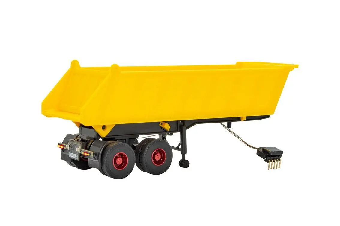 Viessmann 8216 - CarMotion Meiller Kippsattelauflieger MDKS 28/2 gelb H0 1:87