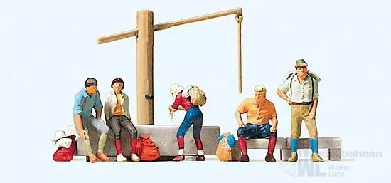 Preiser 10441 - Rastende am Dorfbrunnen H0 1:87