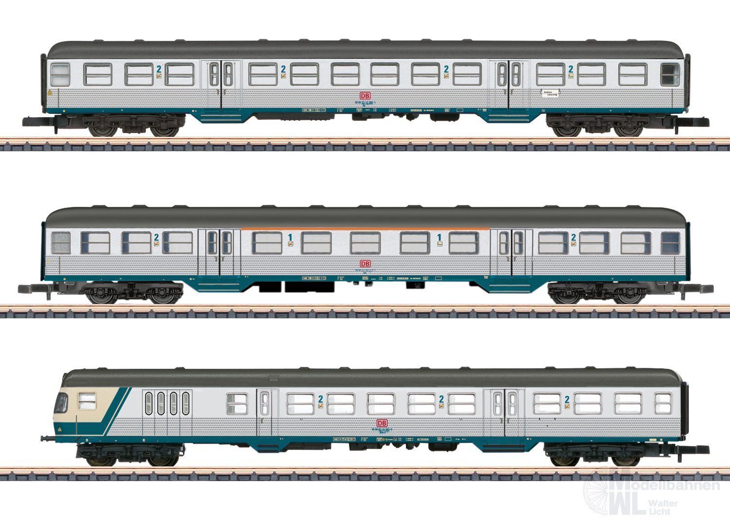 Märklin 87183 - Personenwagen Set Silberling DB Ep.V 3.tlg. Z 1:220