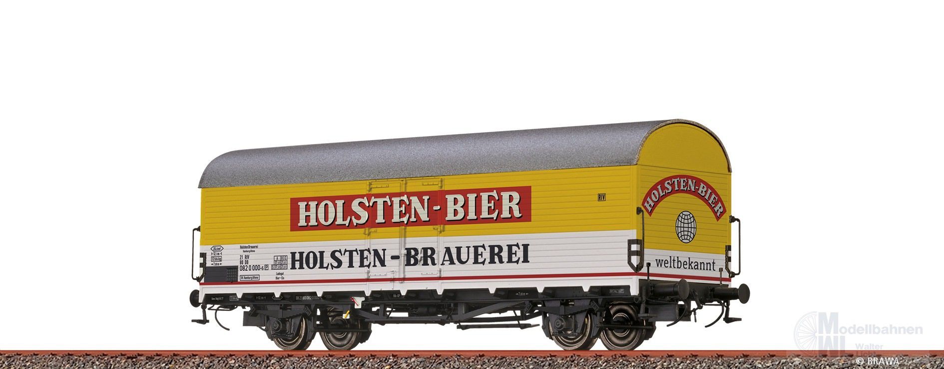 Brawa 50948 - Kühlwagen DB Ep.IV Holsten Edel H0/GL Brawa 50948 - Kühlwagen DB Ep.IV Holsten Edel H0/GL