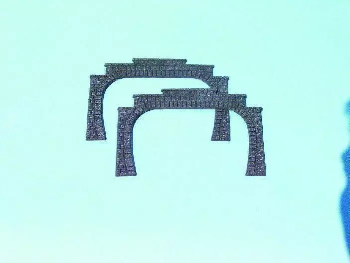 Heki 3126 - Tunnelportal zweigleisig 2 Stück H0 1:87